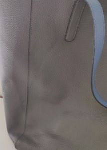 Gray Reversible Tote Bag