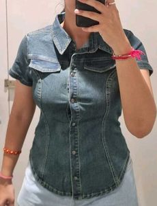 Denim Short Sleeve Shirt