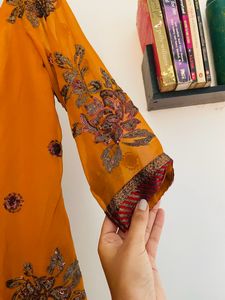 mehndi Colour Plazzo Suit
