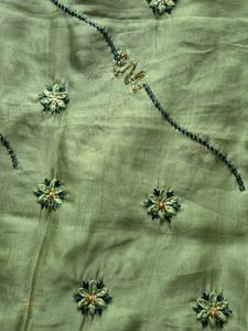 Elegant Green Saree