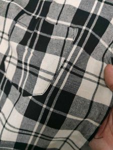 Pepe Jeans Black and White Plaid Shirt
