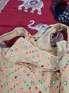 Embroidered Mirror Work Blouse