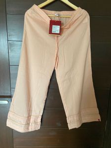 Biba Women’s Cotton Peach Colour Palazzo (L)