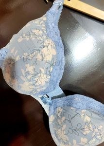 Grey Floral Print Bra For Girl Or Woman 34 Bust