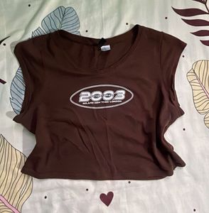 Brown Graphic Tee