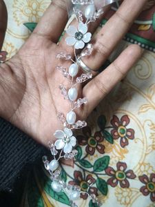 Pearl Flower Hair Vine