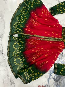 Bandhni Print Kurti Set