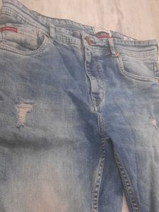 Stylish Distressed Denim Jeans