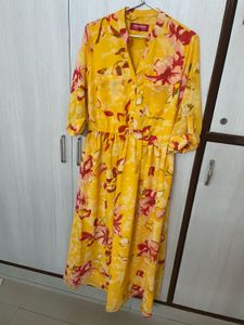 Floral Yellow Dress