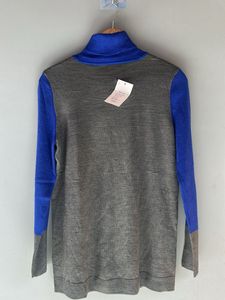 Color Block Turtleneck Sweater