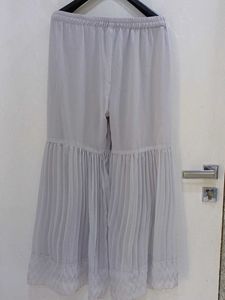 Embroidered Grey gharara kurta suit