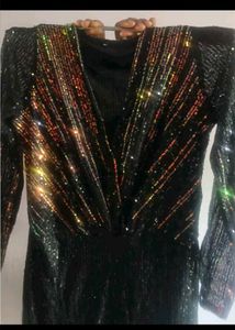 Sequin Embellished Party Gown
