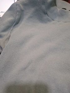 Light Blue Knit Top