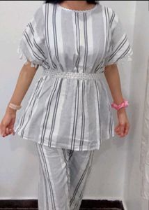 Striped Co-ord Set.  Size: S