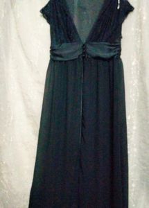 Lacey Upper N Downside Chiffon Shrug Type Dress