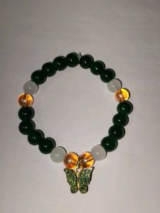 Butterfly Glass Beaded Bracelet