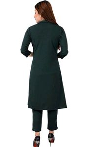 Bottle Green solid Women's Knee Length Jumpsuit
