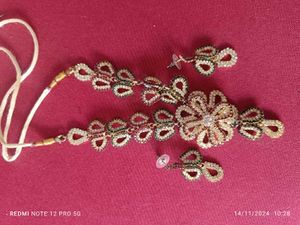 Fancy Necklace With Earring