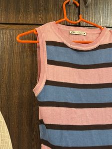 Striped Knit Tank Top