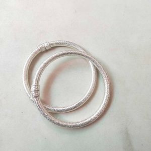 Pure Silver Treditional Openable Kada 1 Pair
