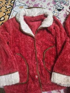 Cozy Red Fleece Lounge Set in xl size