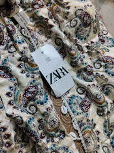 Paisley Print Top - ZARA