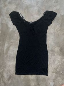 Forever 21 Black Regular Fit A-Line Dress