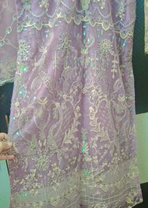 Elegant Lavender pakistani Suit