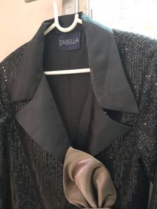ZABELLA Black Sequin Blazer Cum Dress NEW YEAR