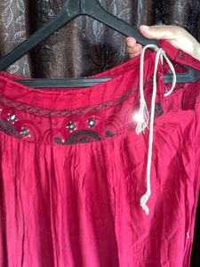 Red Lehnga Blouse
