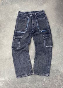 Cargo Style Denim Jeans