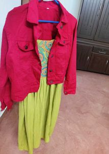 MAX DRESS WITH OVERCOAT🌹