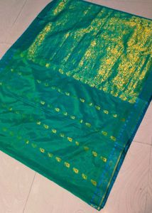 Beautiful Full Shining Pure Silk Saree