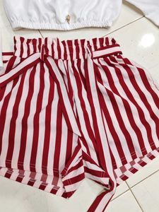 Striped Shorts Set