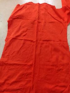 Red Embroidered Kurta