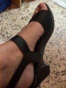 Black Strap Platform Sandals