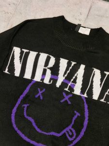 H&amp;M Y2K Nirvana Graphic Sweatshirt