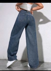 Wide Leg Denim Jeans