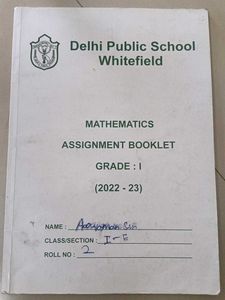 Grade 1 EVS Booklet