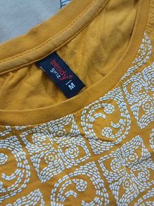 Yellow Printed T-Shirt