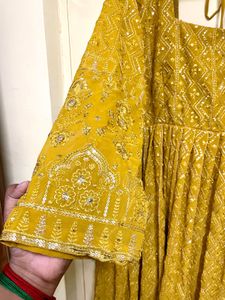 Embroidered A-Line Maxi Dress