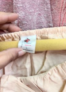 Peach Off-Shoulder Crop Top