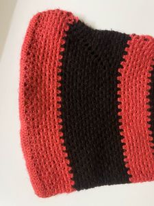 Crochet Striped Hobo Bag