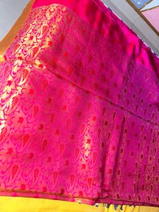 Pink Double Shade Saree
