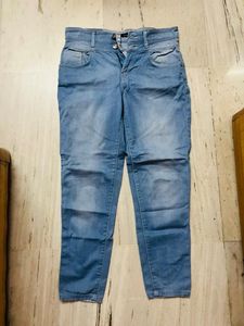 Blue And White Jeans Combo