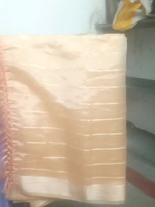 Elegant Peach Saree