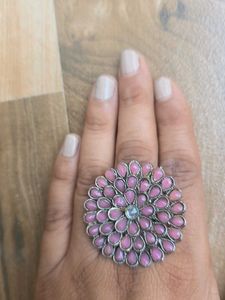 Baby Pink Adjustable Ring
