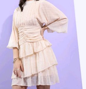 Beige Midi Dress