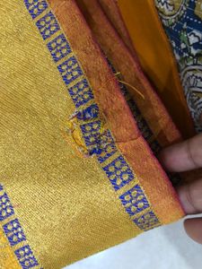 Yellow Saree With Blouse 5.5 Meter