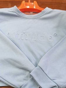 Light Blue &#34;Attitude&#34; Sweatshirt